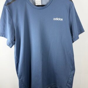 Adidas Men's Short Sleeve Blue Tee